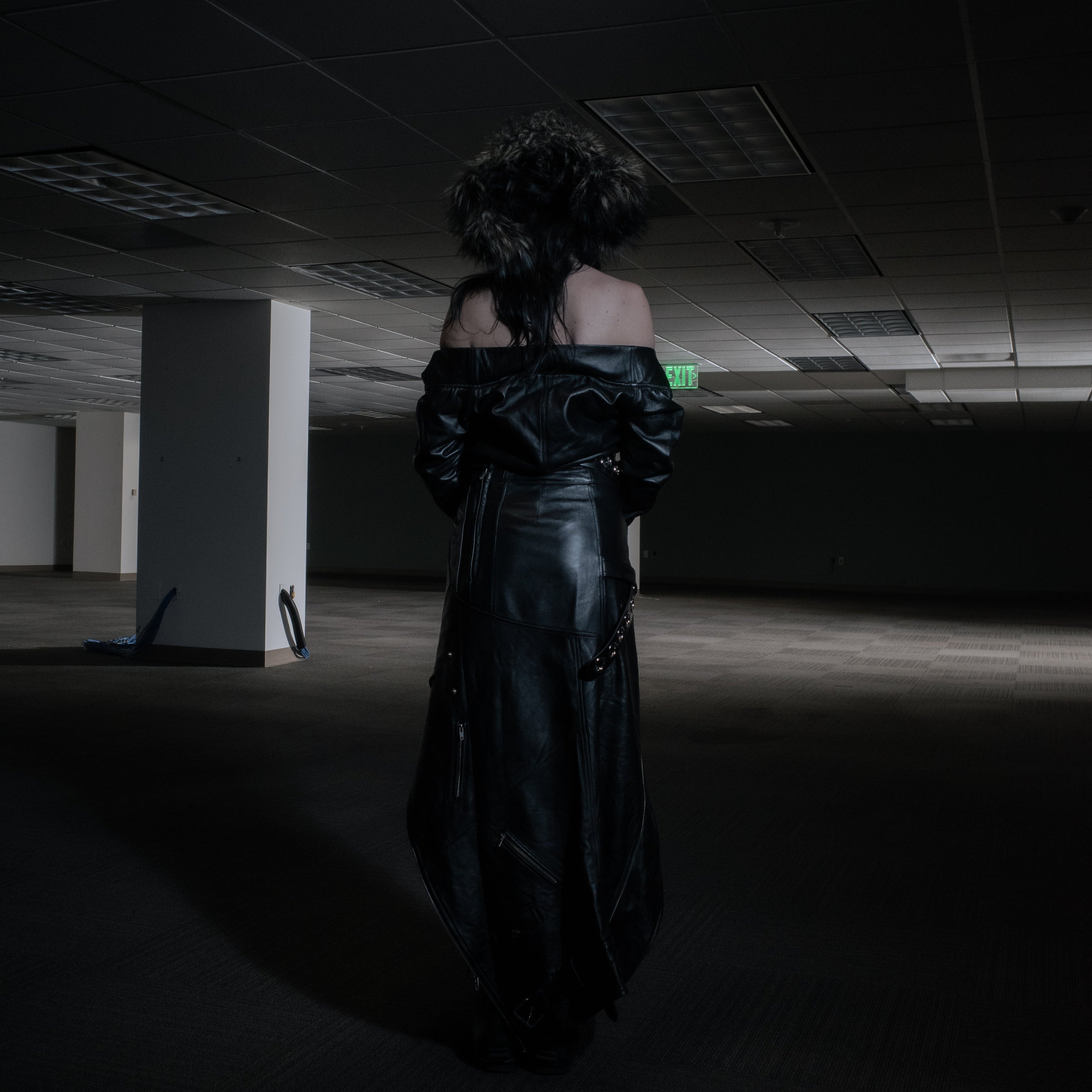 BL NOCTURNE 2 PIECE LEATHER TOP + SKIRT